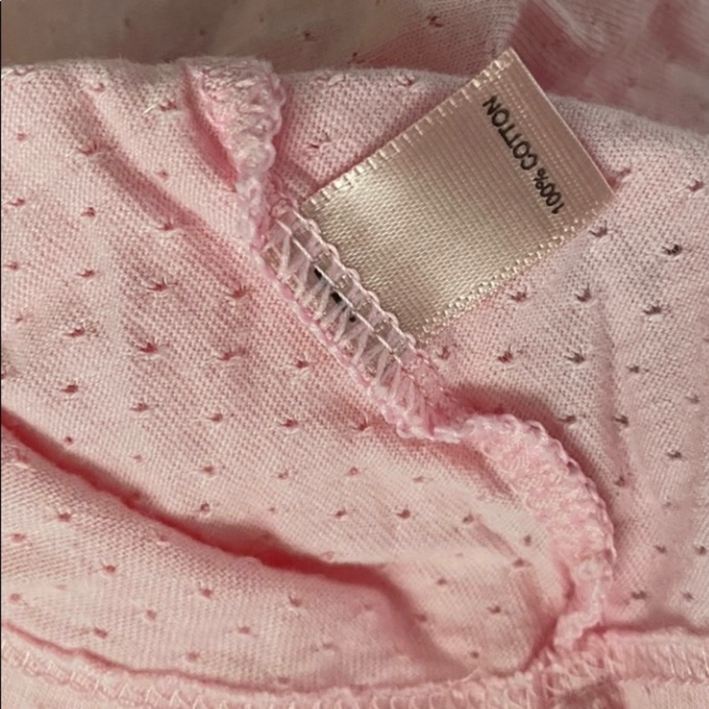 Agent Provocateur lg pink cotton crop top vintage - Picture 4 of 4